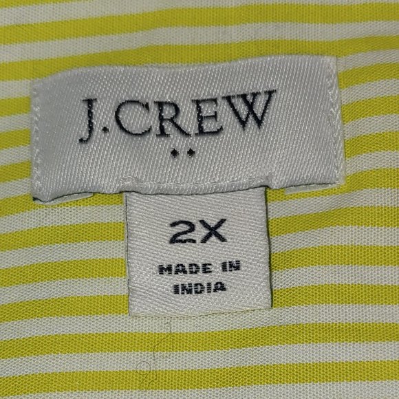 J.Crew Sleeveless button-up shirt in signature fit Size 2X Citrine Ivory - Picture 2 of 6